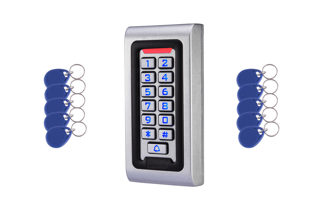 Back lit digital Keypad with ten Prox Fobs